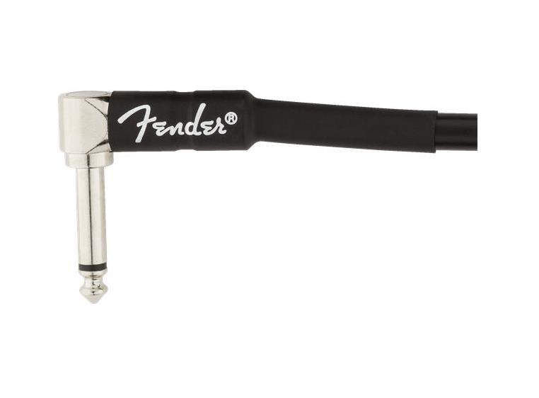 Fender Professional Instrument Cables Angle/Angle, 1', Black