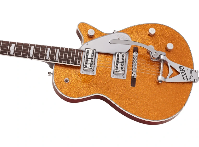 Gretsch G6129T-89 Vintage Select ‘89 Sparkle Jet, Bigsby, RW, Gold Sparkle 