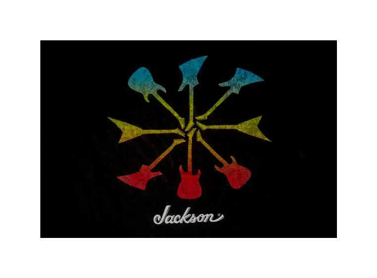 Jackson Guitar Shapes T-Shirt, Black Size: S 