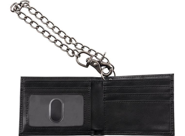 Jackson Ltd Edition Leather Wallet with Chain, Black