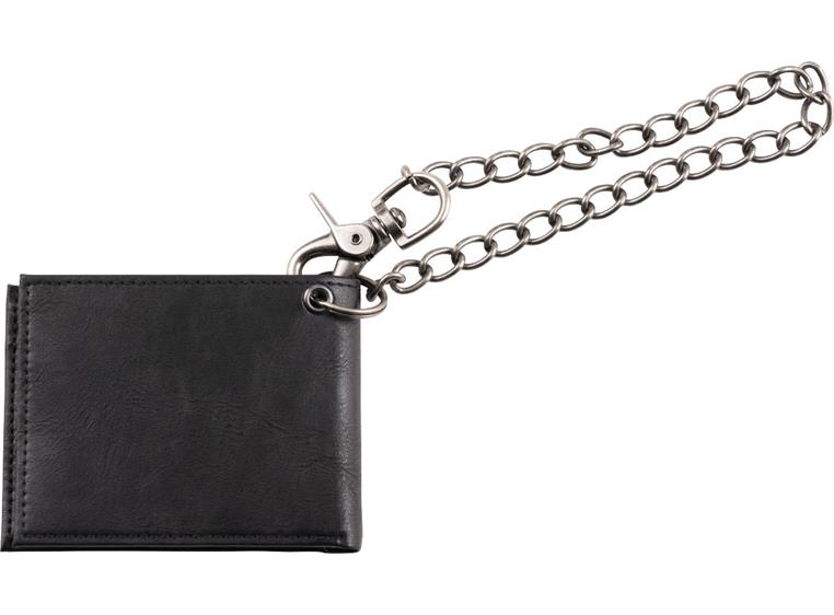Jackson Ltd Edition Leather Wallet with Chain, Black
