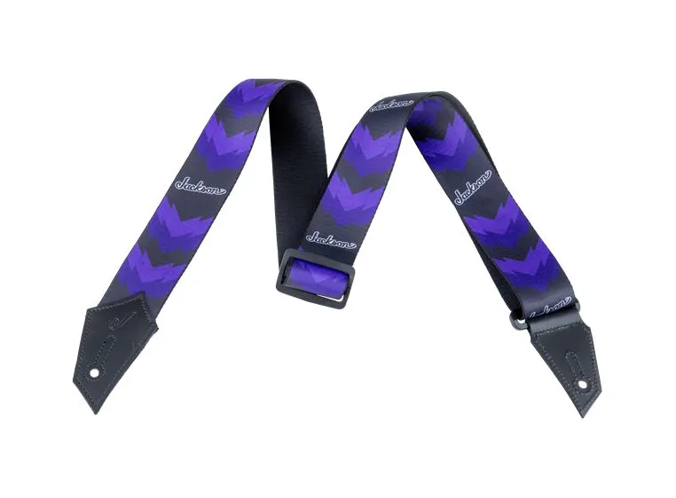 Jackson Strap with Double V Pattern Black/Purple 