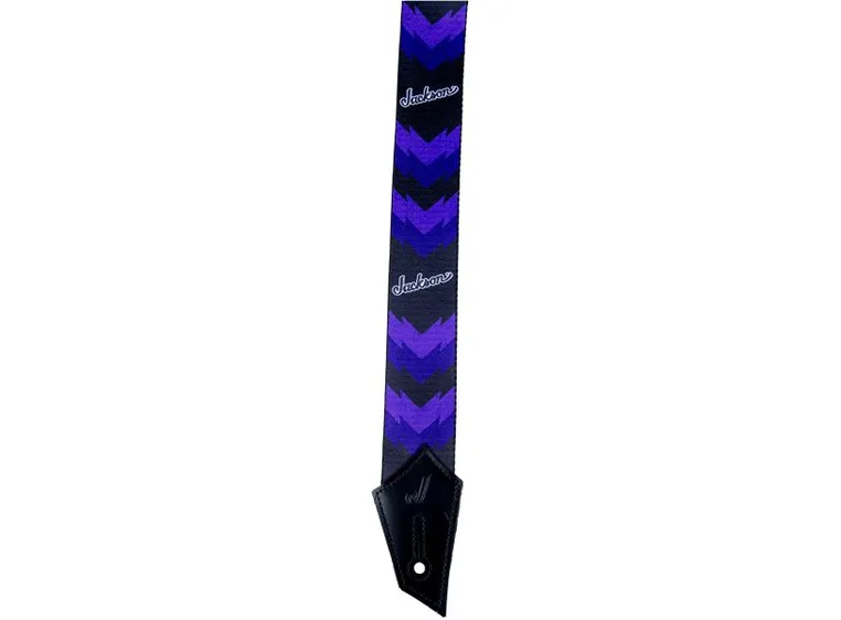 Jackson Strap with Double V Pattern Black/Purple 