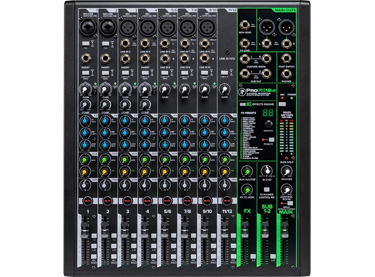 Mackie ProFX12v3 12 Channel Professional Effects Mixer with USB 