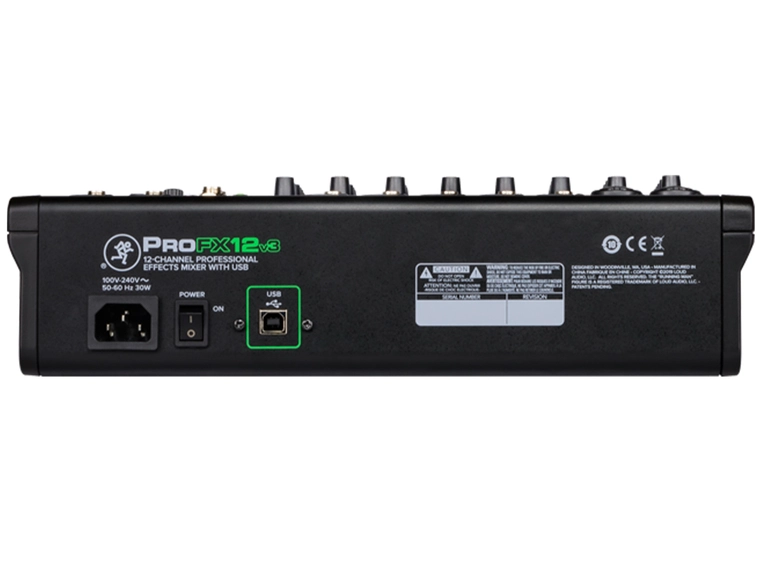 Mackie ProFX12v3 12 kanals profesjonell effektmikser med USB 