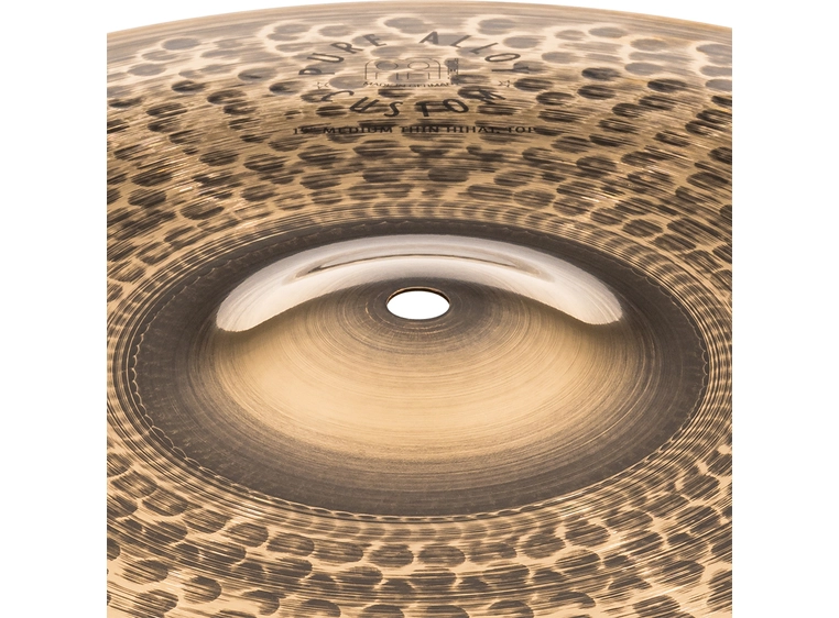 Meinl Pure Alloy Custom 15" Hi-Hat Medium Thin, PAC15MTH 