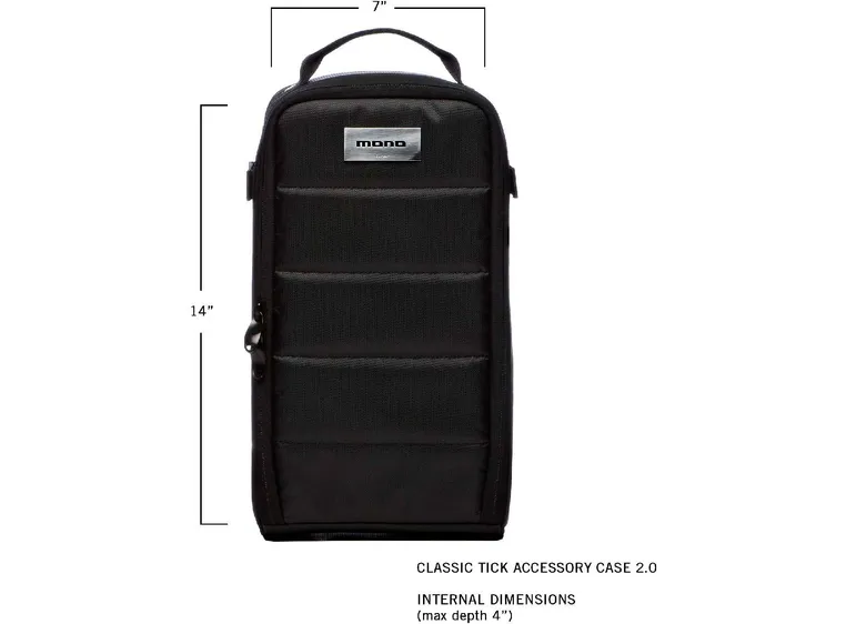 Mono Case M80-TICK-V2-BLK Classic Tick Accessory Case 2.0, Svart 