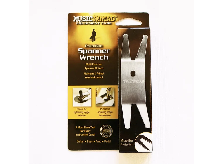Music Nomad MN224 Premium Spanner Wrench w/ Microfiber Suede Backing 