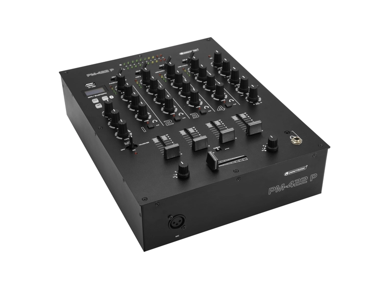 Omnitronic PM-422P 4-Channel DJ Mixer with Bluetooth & USB Player 