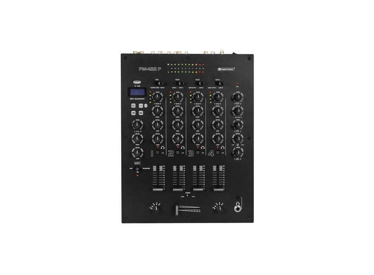 Omnitronic PM-422P 4-Channel DJ Mixer with Bluetooth & USB Player 