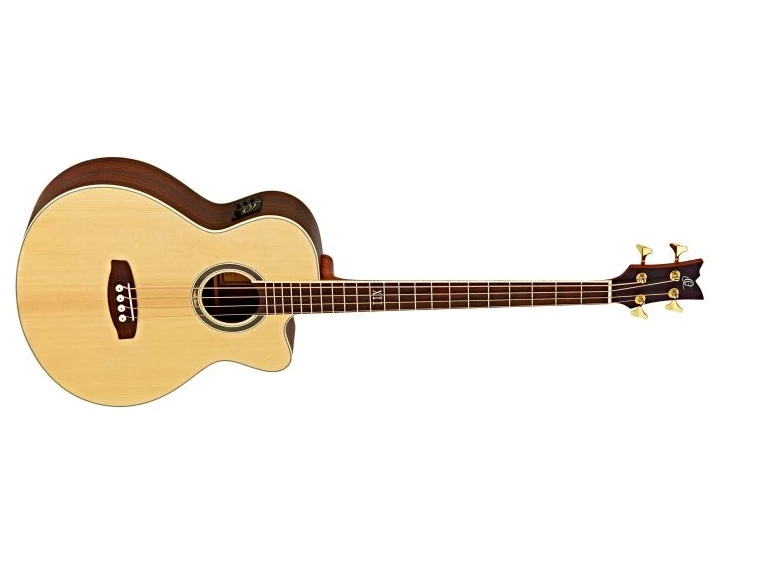 Ortega D558-4 4-strengs Akustisk bass med mik 