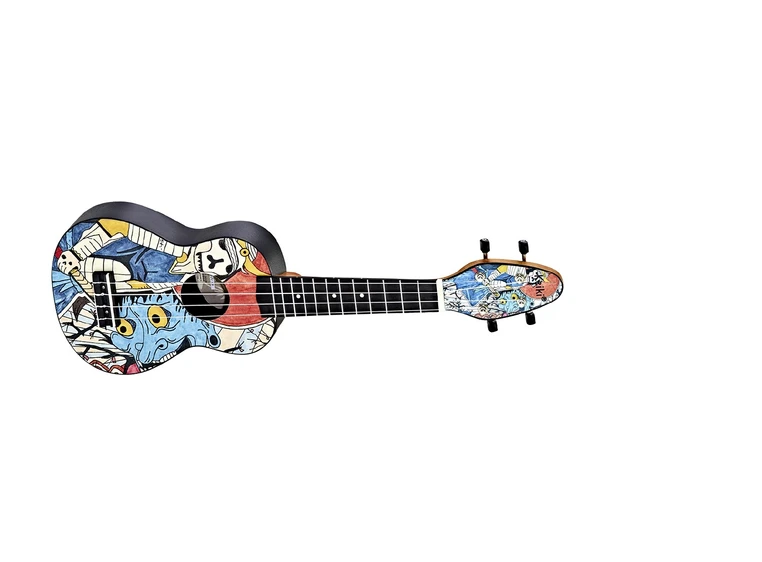 Ortega K2-SR Keiki Soprano ukulele-pack Samurai 