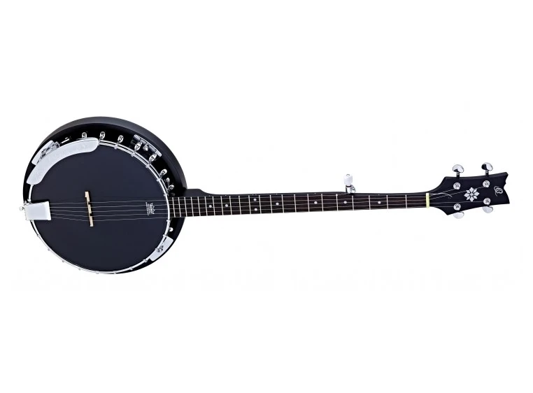 Ortega OBJ250-SBK 5-strengs Banjo med gigbag 
