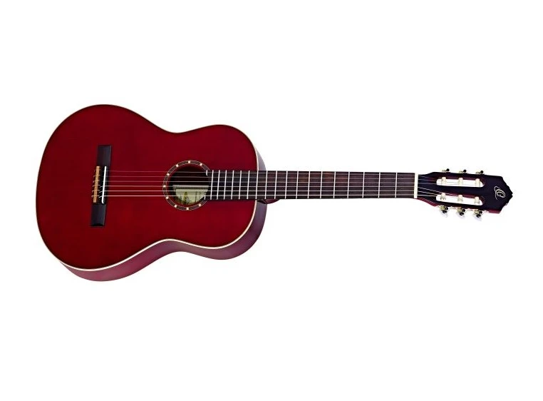 Ortega R121LWR Klassisk gitar 4/4 Left, Gloss Wine Red 