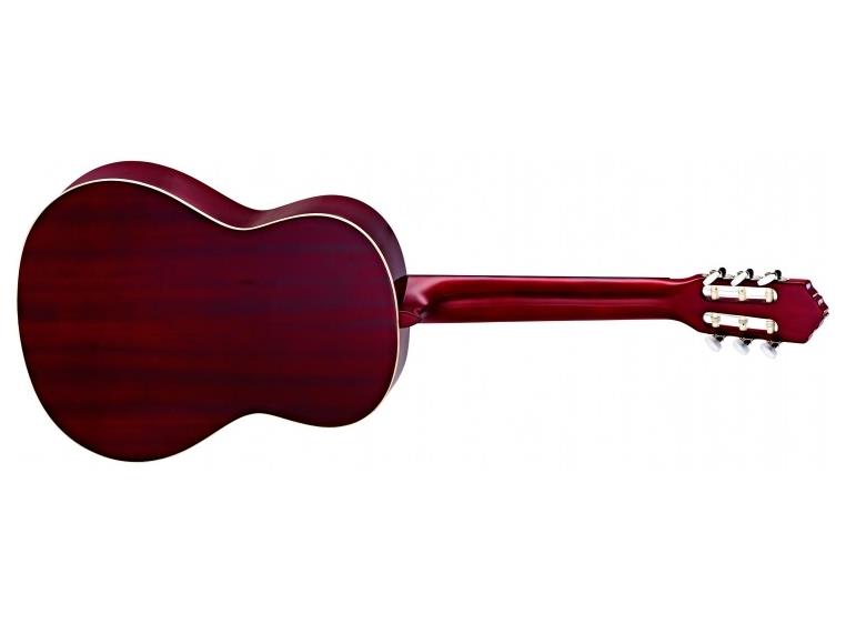 Ortega R121LWR Klassisk gitar 4/4 Left, Gloss Wine Red