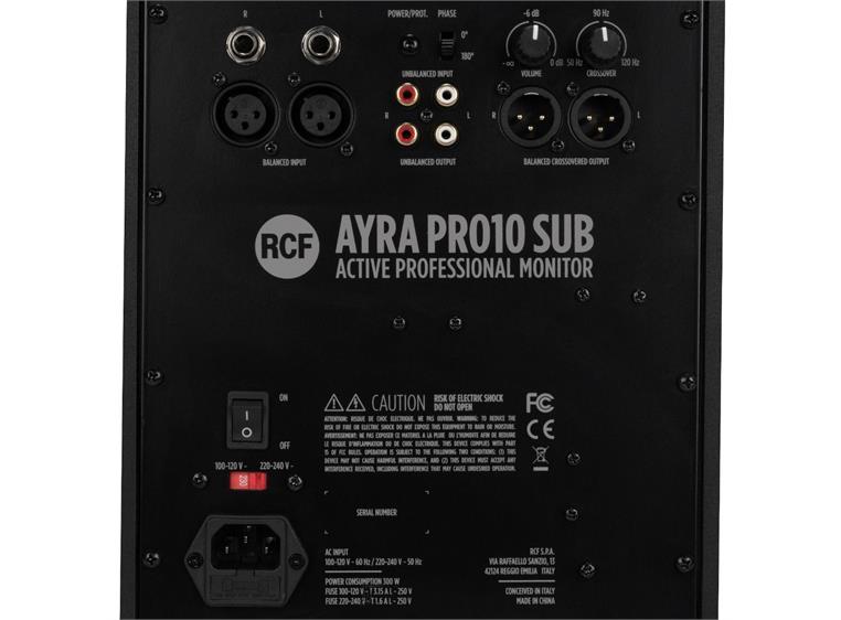 RCF Ayra Pro 10S aktiv sub 10", 300w