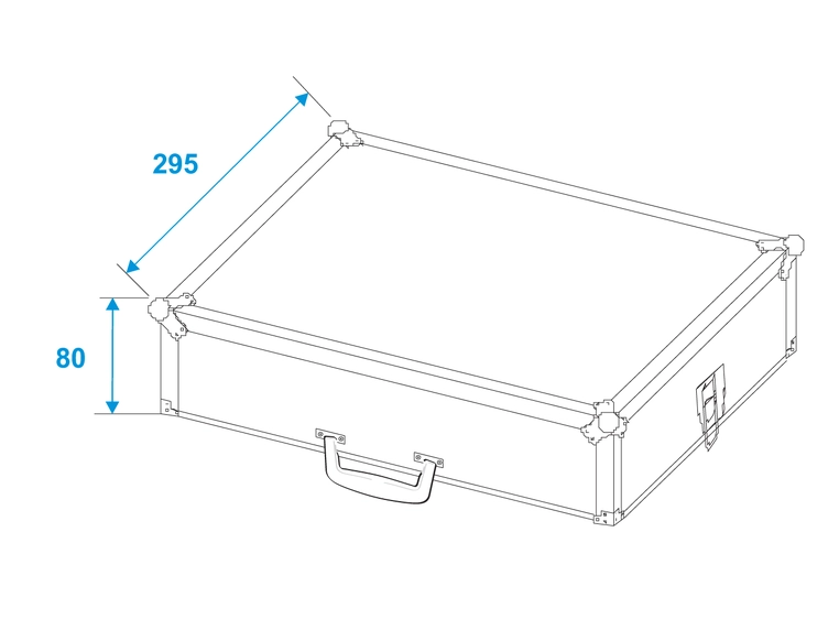 Roadinger Flightcase 1x Easy Show 