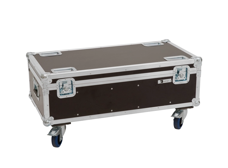 Roadinger Flightcase 4x Audience Blinder 2x100W with wheels 