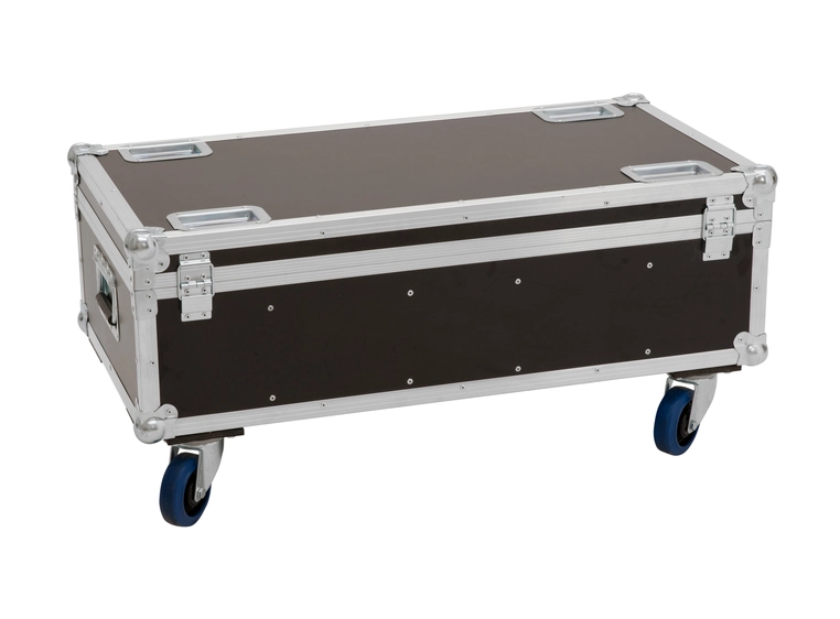 Roadinger Flightcase 4x Audience Blinder 2x100W with wheels 