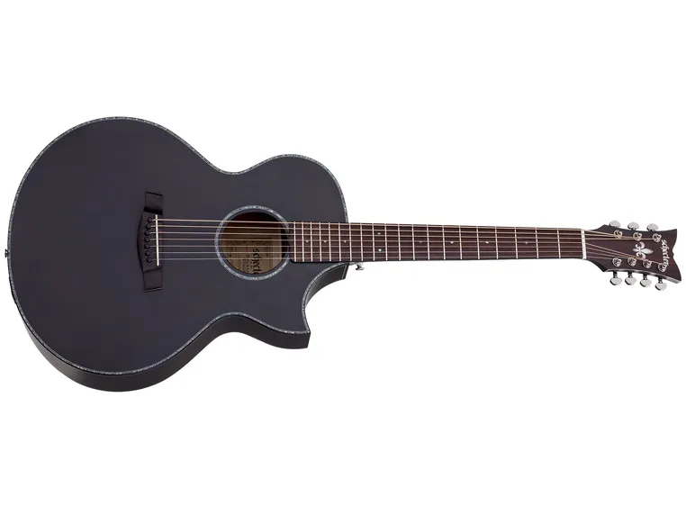 Schecter Orleans Stage-7 Acoustic (SSTBLK) Satin See Thru Black 
