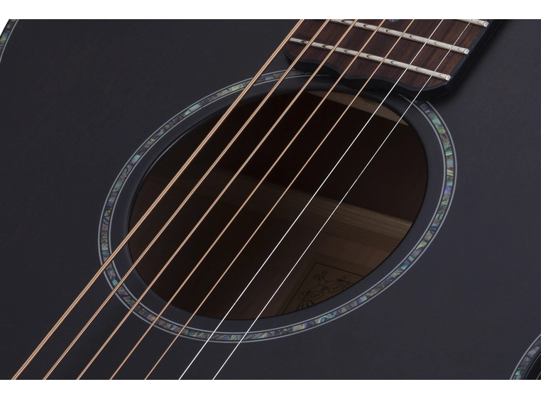 Schecter Orleans Stage-7 Acoustic (SSTBLK) Satin See Thru Black 