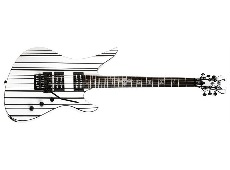 Schecter Synyster Standard Gloss white w/Black Pinstripes