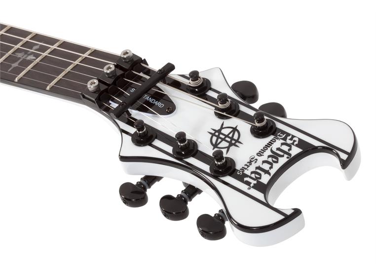 Schecter Synyster Standard Gloss white w/Black Pinstripes