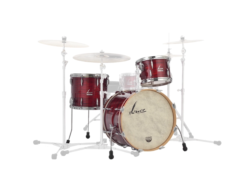 Sonor Vintage Series Three22 Shellpack 17330 Vintage Red Oyster, with mount 