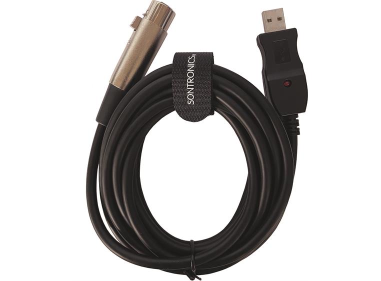 Sontronics  XLR-USB kabel for dynamiske mikrofoner