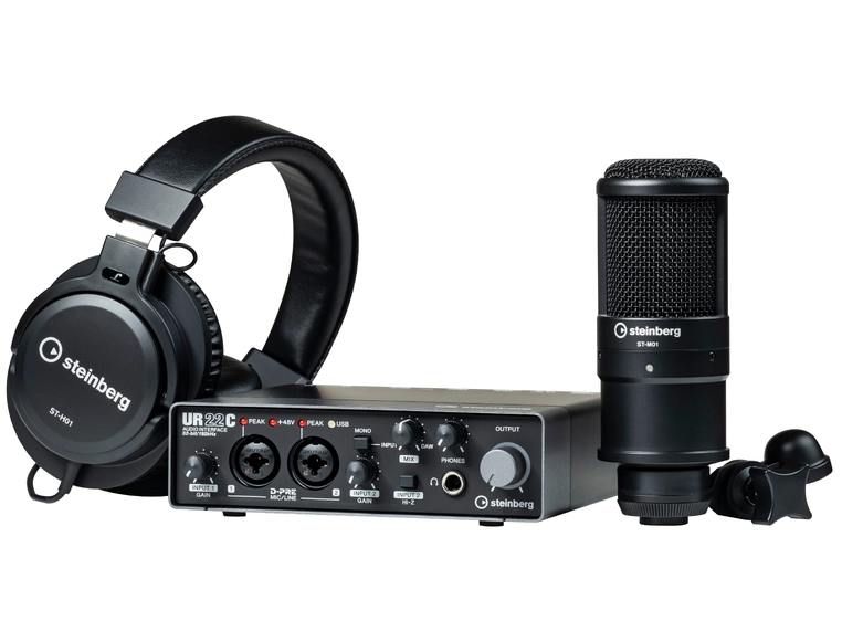 Steinberg UR22C Recording pack UR22C, mikrofon og hodetelefoner 