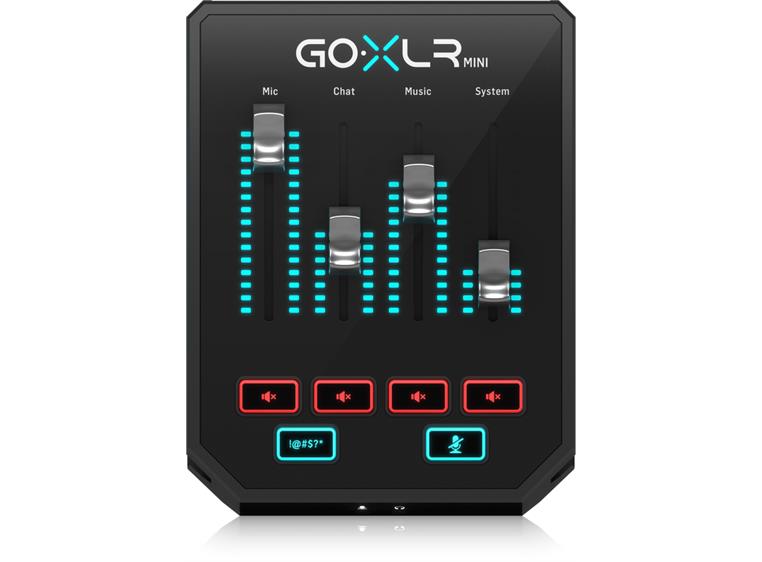 TC-Helicon GoXLR Mini Alt-i-ett lydkort for gaming og podcast