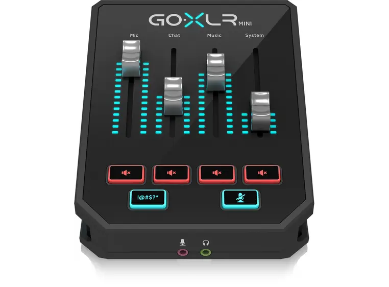 TC-Helicon GoXLR Mini Alt-i-ett lydkort for gaming og podcast 