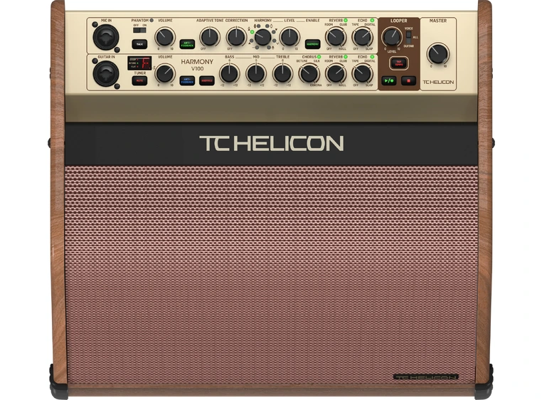 TC-Helicon HARMONY V100 100 Watt 2-kanalers ak gitarforsterker 