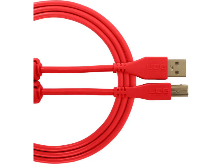UDG Gear Ultimate USB 2.0 A-B Red Straight 1m 