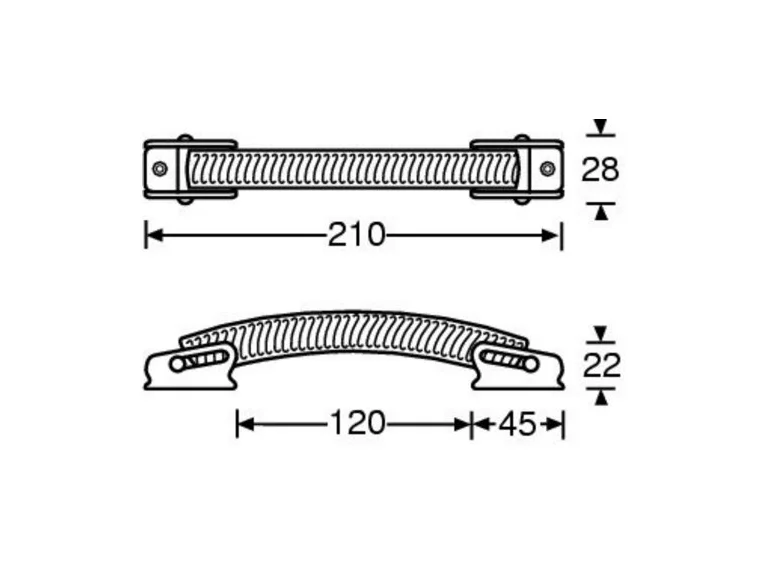 Adam Hall Hardware 3428 - Strap Handle 