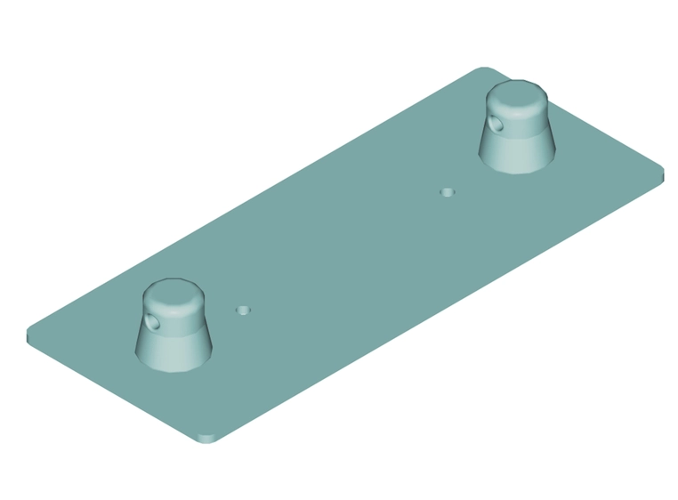 Alutruss Decolock DQ2-WPM Wall Mounting Plate MALE bk 