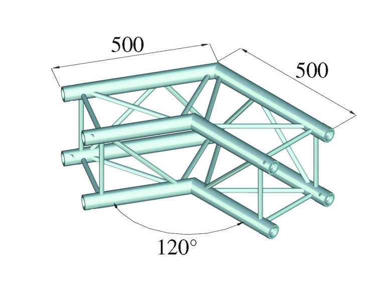 Alutruss QUADLOCK S6082C-22 Corner 120° 2-Way 