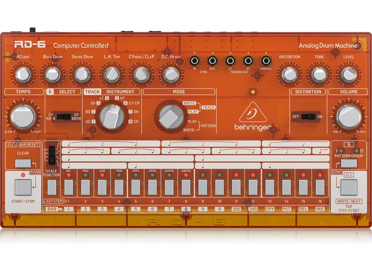Behringer RD-6-TG klassisk analog trommemaskin 