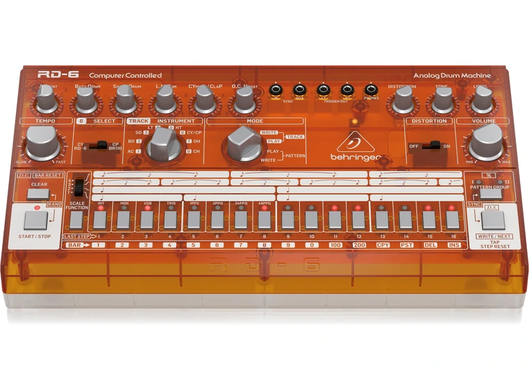 Behringer RD-6-TG klassisk analog trommemaskin 