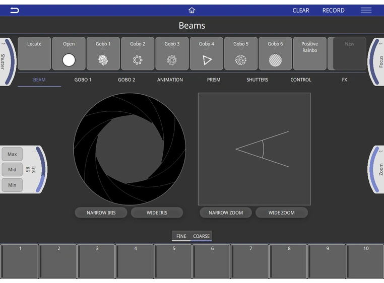 CHAMSYS Quick Q 10 lyskontroller 1. univers, WiFi. Inkludert cover/lampe 