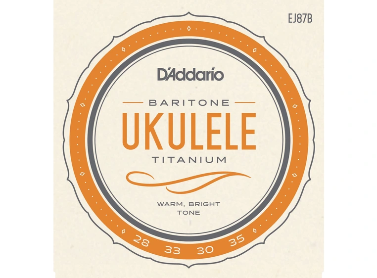 D'addario EJ87B Ukulele strenger (Bariton Titanium) 