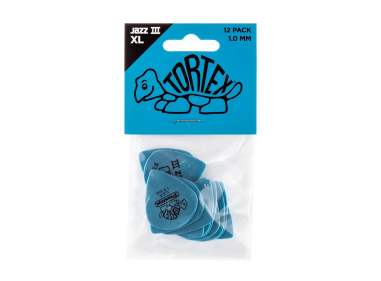 Dunlop 498P1.0 Tortex Jazz3 XL 12-Pack 