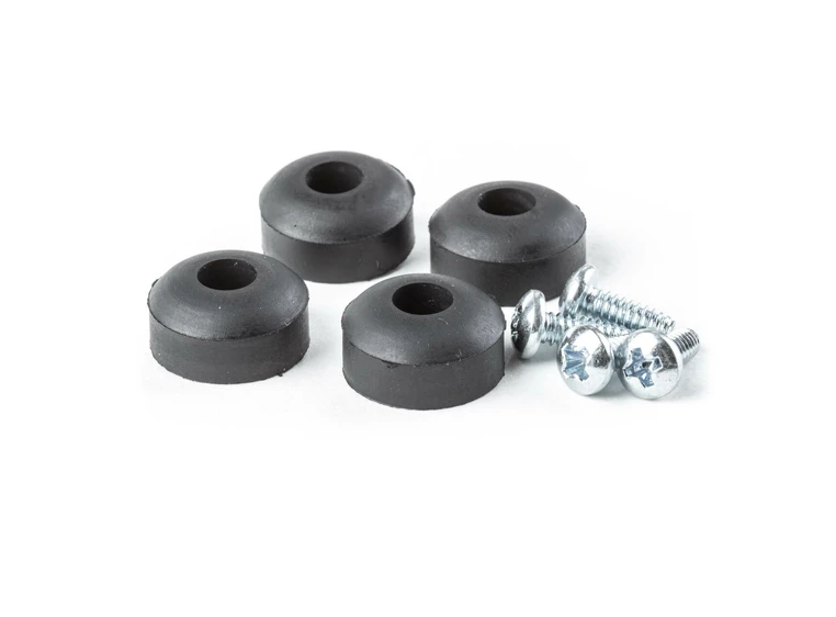 Dunlop ECB151 4 Rubber Feet W/Screw 4-pack 