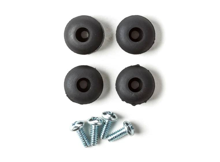 Dunlop ECB151 4 Rubber Feet W/Screw 4-pack 