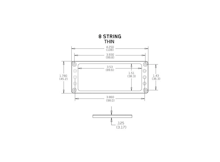 EMG 5166 Mounting-ring Flat 6 Thin Black 