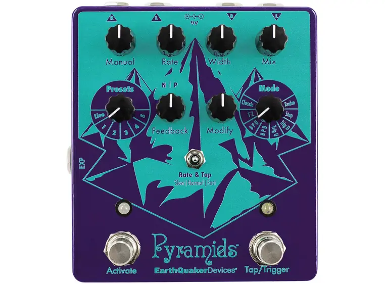 EarthQuaker devices Pyramids Stereo Flanging Device 