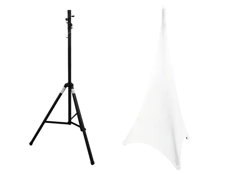 Eurolite Set STV-40S-WOT Steel Stand & Tripod Cover white 