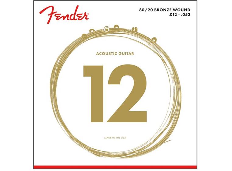 Fender 70L Acoustic 80/20 Bronze (012-052) Ball End