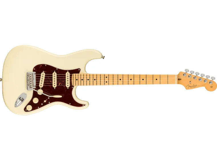 Fender Am Pro II Stratocaster Olympic White, Maple Fingerboard 