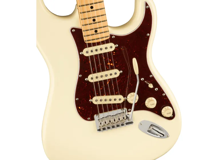 Fender Am Pro II Stratocaster Olympic White, Maple Fingerboard 